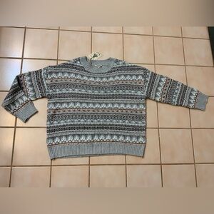 Easel Fair Isle Knit Sweater Sz S NWT!